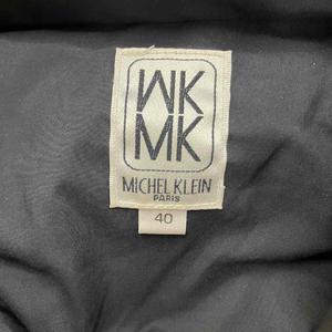 エムケー ミッシェルクラン MK MICHEL KLEIN ダウンジャケット アウター 上着 40 黒 ブラック 長袖 ファー付きフード フラップポケット /PP ■ECC003 レディース