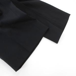 プラダ PRADA パンツ スラックス ストレート ウール センタープレス 42 黒 ブラック /SX ■GY62 レディース
