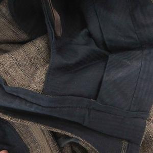プラダ PRADA パンツ スラックス ウール ストライプ 42 茶 ブラウン /FF ■GY62 レディース