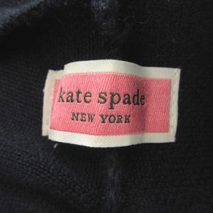 ケイトスペード KATE SPADE ニットスカート 子ども服（女の子用） M（130～140cm) 紺 ネイビー フレア ミニ丈 ロゴ付き /AO1 ■ECD003 キッズ