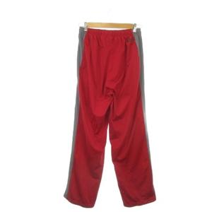 ナイキ NIKE DRI-FIT パンツ ジャージ スポーツウエア L 赤 レッド グレー サイドライン ロゴ /AO43 ■ECD003 メンズ