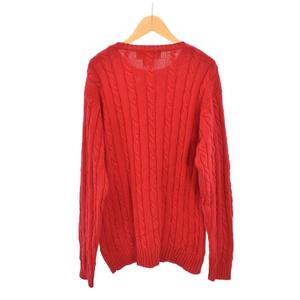 ラルフローレン RALPH LAUREN POLO SPORT ニット セーター 長袖 M 赤 レッド ■ECD003 メンズ