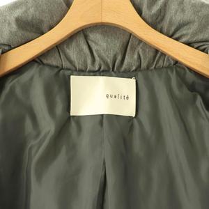 カリテ qualite ダウンコート ミドル丈 2 グレー /HK ■ECD003 レディース