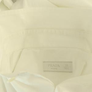 プラダ PRADA ワイシャツ 39/15.5 白 ホワイト /SS ■OS ■OH ■ECD003 メンズ