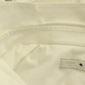 プラダ PRADA ワイシャツ 39/15.5 白 ホワイト /SS ■OS ■OH ■ECD003 メンズ
