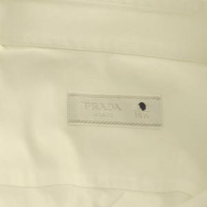 プラダ PRADA シャツ 長袖 SZ39 ホワイト /DO ■ECD003 メンズ