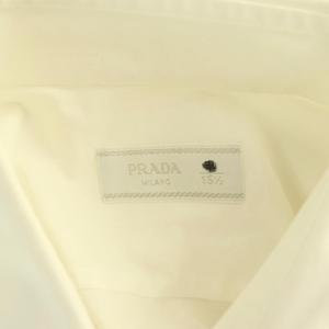 プラダ PRADA ワイシャツ 39/15.5 白 ホワイト /SS ■OS ■OH ■ECD003 メンズ