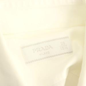 プラダ PRADA 長袖シャツ コットン 39 白 /CX ■ECD003 メンズ