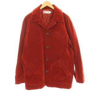 チャップス CHAPS ステンカラーコート 中綿コート ベロア ロング L オレンジ 2235-8791 /HN ■ECE004 メンズ