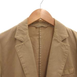プラダ PRADA スーツ セットアップ カジュアル シングル ジャケット パンツ 46R ベージュ /FF ■GY62 メンズ