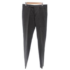 プラダ PRADA スーツ セットアップ ビジネス シングル ジャケット パンツ シルク混 モヘヤ混 44R グレー /FF ■GY62 メンズ