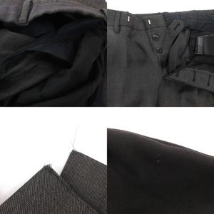 プラダ PRADA スーツ セットアップ ビジネス シングル ジャケット パンツ シルク混 モヘヤ混 44R グレー /FF ■GY62 メンズ