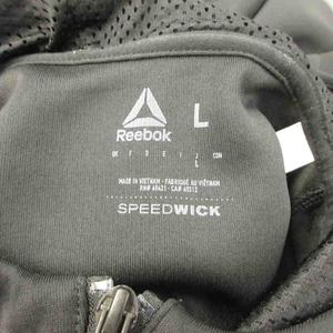リーボック Reebok フルジップパーカー 上着 L 黒 ブラック 長袖 フード付き 無地 /YU ■ECA004 メンズ