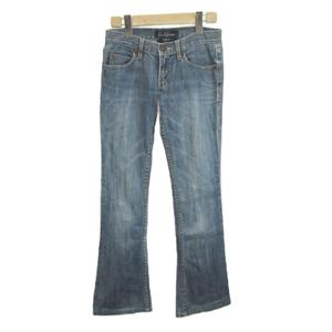 アールジーン Earl Jean デニム ジーンズ 23 ブルー ウォッシュ加工 ブーツカット 長ズボン /NP ■ECC005 レディース