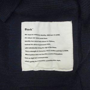 バーク Bark カーディガン 上着 L 紺 ネイビー 無地 長袖 シングルブレスト /KK ■GY53 メンズ