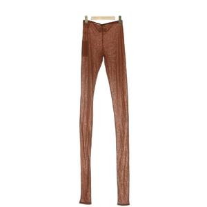 未使用品 メゾンマルジェラ 1 Maison Margiela 1 ラメレギンス シアー 38 ブラウン /CX ■ECC007 レディース
