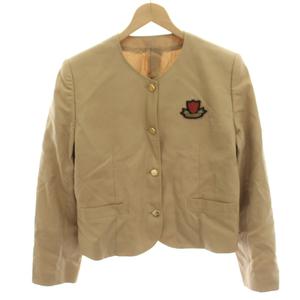 バーバリーズ Burberrys 子供服 ノーカラージャケット ヴィンテージ ウール 薄手 160A ベージュ BJ503-012 /HN ■GY53 キッズ