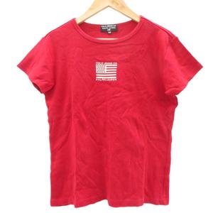 ポロジーンズ ラルフローレン POLO JEANS Tシャツ カットソー 160 赤 レッド クルーネック 半袖 ロゴプリント /YS14 ■ECD008 女の子 キッズ