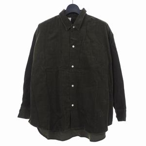 ミスターハリウッド N.HOOLYWOOD 19AW ワイド コーデュロイ シャツ 長袖 Nハリ 36 オリーブ メンズ