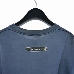 STUSSY　90s　Tシャツ　長袖　ネイビー　フェードカラー STUSSY 90s Tシャツ 長袖 ネイビー フェードカラー - メルカリ