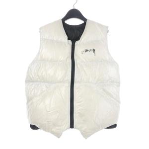 ダ*ル様 ステューシー22AW ダウンベスト　リバーシブル　Mサイズ ☆関税込☆Stussy☆STUSSY コラボ リバーシブル ダウン ベスト