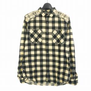 デニム&サプライ ラルフローレン DENIM & SUPPLY RALPH LAUREN チェックシャツ 長袖 M ブラック/ホワイト メンズ