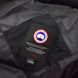 カナダグース CANADA GOOSE ダウンジャケット ブルゾン L ブラック 黒 メンズ