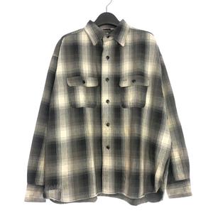 セントマイケル SAINTMICHAEL × BerBerJin 25AW BB_FLANNEL SHIRT チェック柄 フランネルシャツ 長袖 M ブラック 黒 SM-HR1-0000-C52 メンズ