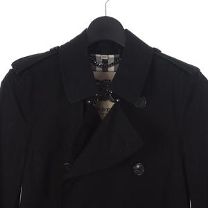 バーバリー BURBERRY THE SANDRINGHAM ノバチェック トレンチコート 44 黒 ブラック 3911052 メンズ