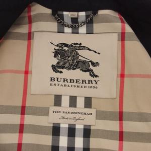 バーバリー BURBERRY THE SANDRINGHAM ノバチェック トレンチコート 44 黒 ブラック 3911052 メンズ