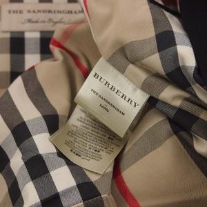 バーバリー BURBERRY THE SANDRINGHAM ノバチェック トレンチコート 44 黒 ブラック 3911052 メンズ