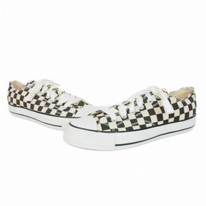 未使用品 アベイシングエイプ A BATHING APE 00S チェッカー スニーカー 靴 8 ベージュ 2000-fw-04 メンズ