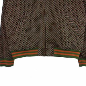 ヒステリックグラマー HYSTERIC GLAMOUR HG MONOGRAM柄 リブブルゾン トラックジャケット M グリーン系 02241AB06 メンズ