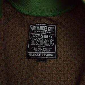 ヒステリックグラマー HYSTERIC GLAMOUR HG MONOGRAM柄 リブブルゾン トラックジャケット M グリーン系 02241AB06 メンズ