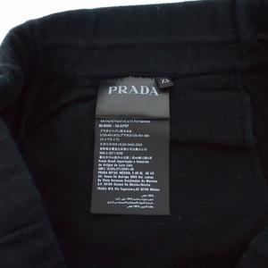 プラダ PRADA ラバーロゴスウェットイージーパンツ XS ブラック 黒 SJP295 R201 Q86 国内正規 メンズ