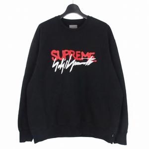 シュプリーム SUPREME × ヨウジヤマモト YOHJI YAMAMOTO 20AW Crewneck クルーネック スウェット トレーナー XL ブラック 黒 メンズ