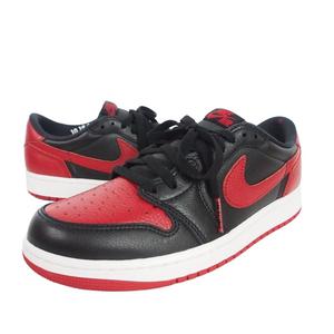 未使用品 ナイキ NIKE エア ジョーダン 1 Air Jordan 1  レトロ ロー OG バーンド Banned 27㎝ 黒 × 赤 W6276 001 メンズ