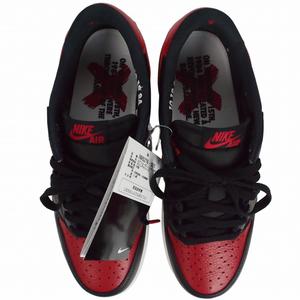 未使用品 ナイキ NIKE エア ジョーダン 1 Air Jordan 1  レトロ ロー OG バーンド Banned 27㎝ 黒 × 赤 W6276 001 メンズ