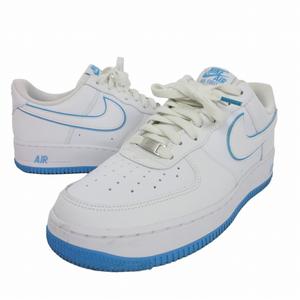 ナイキ NIKE エアフォース1 ロー '07 Air Force 1 Low '07 US9.5 27.5㎝ ホワイト アンド ユニバーシティブルー White and University Blue DV0788-101 メンズ
