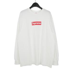 シュプリーム SUPREME 20AW Box Logo L/S Tee ボックスロゴ Tシャツ カットソー ロンT 長袖 M 白 ホワイト メンズ