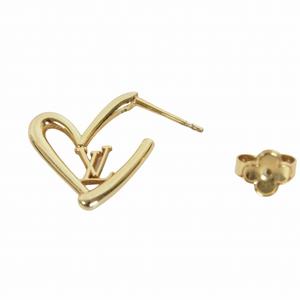 ルイヴィトン LOUIS VUITTON ブックル ドレイユ ハート フォーリンラブ ピアス Lv ロゴ ゴールド 左耳用 ゴールド M00463 メンズ レディース