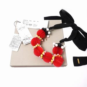 マルニ*リボン　ネックレス 未使用品 マルニ MARNI 19SS リボン ネックレス UNI 赤 レッド