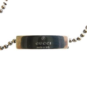 ✨良品✨GUCCI グッチ チョーカー ネックレス ボールチェーン sv925 グッチ GUCCI ロゴプレート チョーカー ネックレス ボール