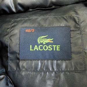 ラコステ LACOSTE コットンピケ ダウンジャケット 長袖 ジップアップ 