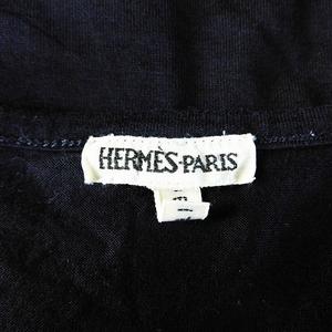 HERMES(エルメス) 長袖カットソー サイズL レディース - ネイビー エルメス HERMES Tシャツ カットソー 長袖 ロンT クルーネック