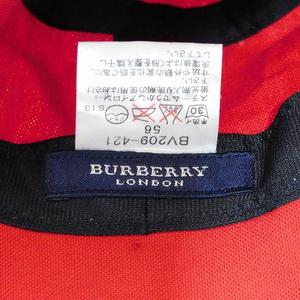 BURBERRY LONDON / ハット/L/コットン/RED/チェック/レディース バーバリー ロンドン BURBERRY LONDON ハット コットン チェック 56 赤
