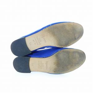 ぴろrepetto　レペット　エナメルリボン付きバレエシューズ　ネイビー レペット Repetto バレエシューズ フラットシューズ エナメル