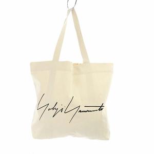 ヨウジヤマモト Yohji Yamamoto 青山店限定 トートバッグ ショルダーバッグ キャンバス ロゴ 白 オフホワイト Kh メンズ レディース 8 ベクトルパーク