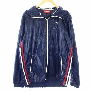 シュプリームsupremeジャンパー　紺色 シュプリーム コーチジャケット ネイビー Mサイズ