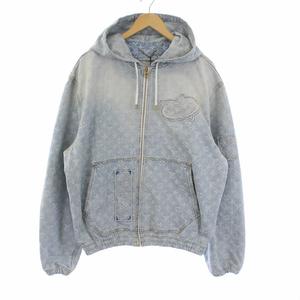 ルイヴィトン LOUIS VUITTON NBA 21AW ジップスルーフーディ デニム 
